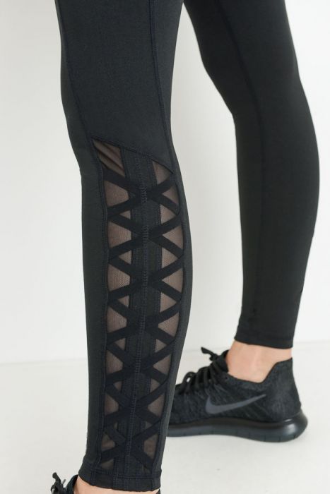 Buy High Waist Lattice Leggings with Pockets from Adagio FIT